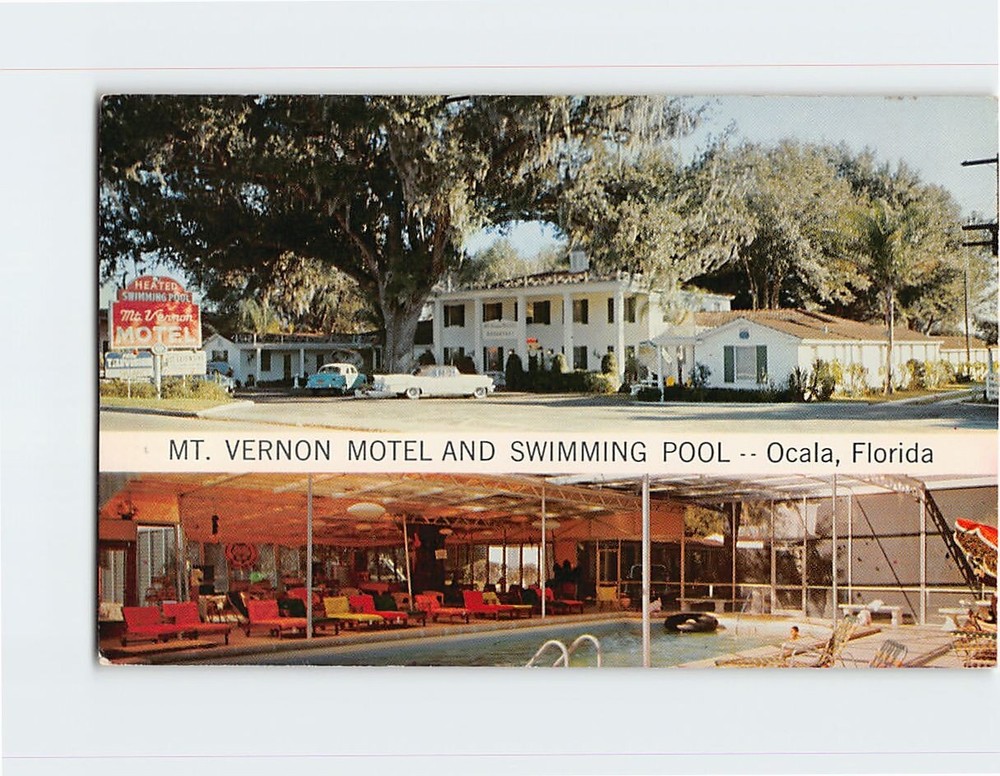 Postcard Mt Vernon Motel  & Swimming Pool Ocala Florida