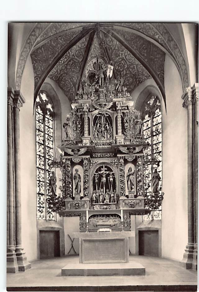 Postcard Interior Frankenberger Kirche St. Peter und Paul in Goslar Germany