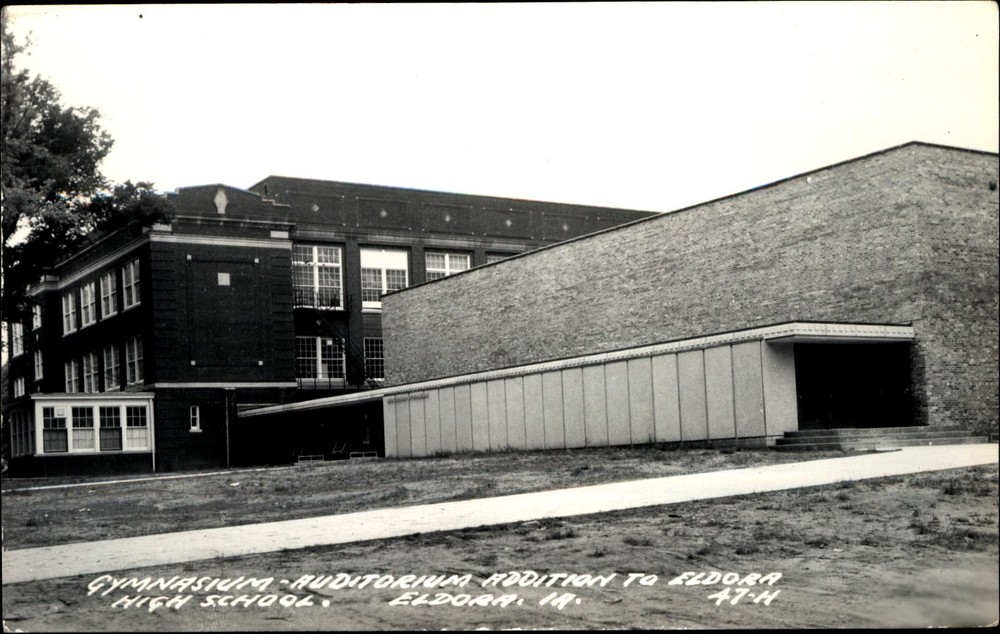 RPPC Eldora Iowa IA ~ High School addition Gymnasium Auditorium~LL Cook