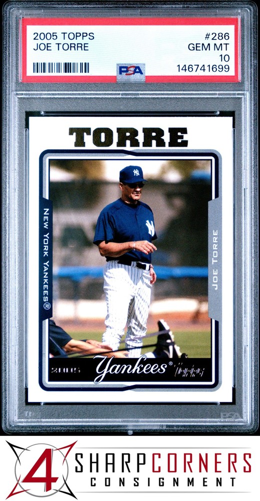 2005 Topps #286 Joe Torre Yankees Hof Psa 10Fulfilled by 4SC: eBay’s top consignment choice