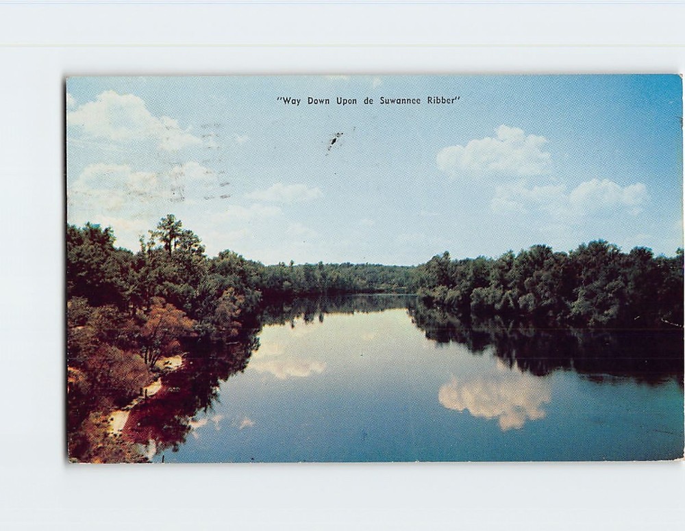 Postcard Way Down Upon the Suwannee River Florida USA