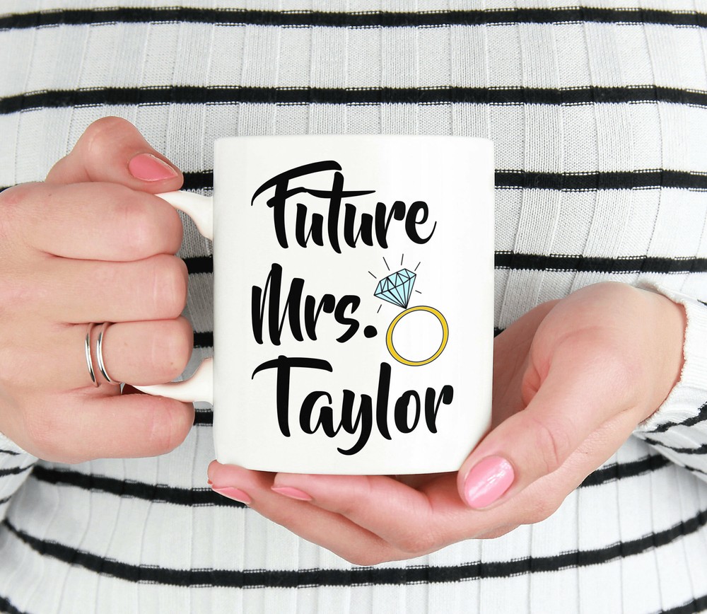 Personalized Future Mrs Mug Custom Bride Engagement Gift  