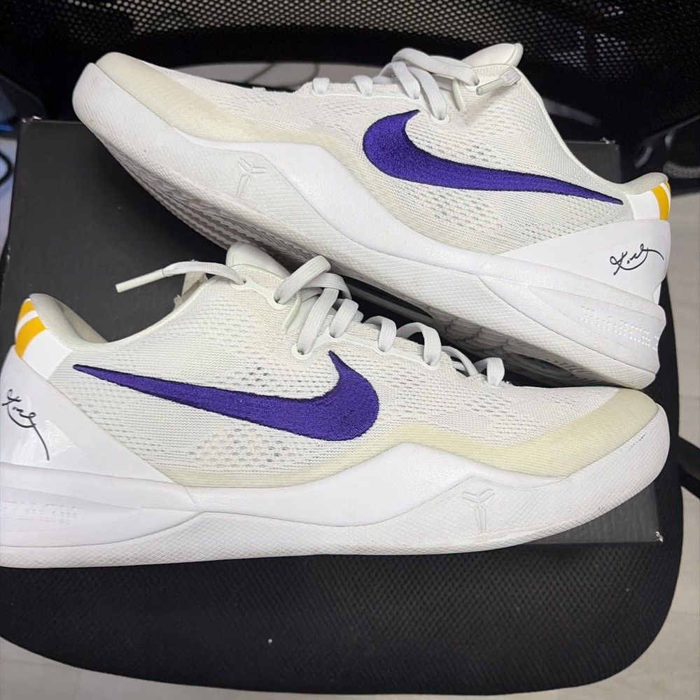 Nike Kobe 8 Lakers Home Prototype Size 10.5 Used With Box