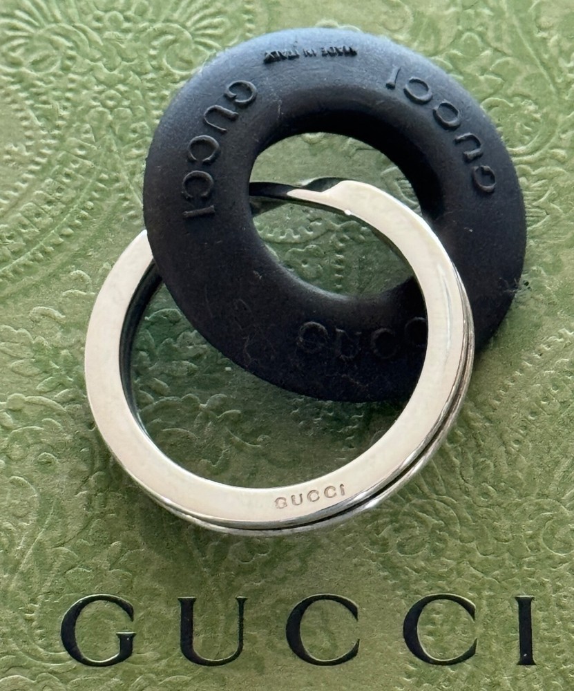 Gucci Sterling Silver 925 Keyring Made in Italy