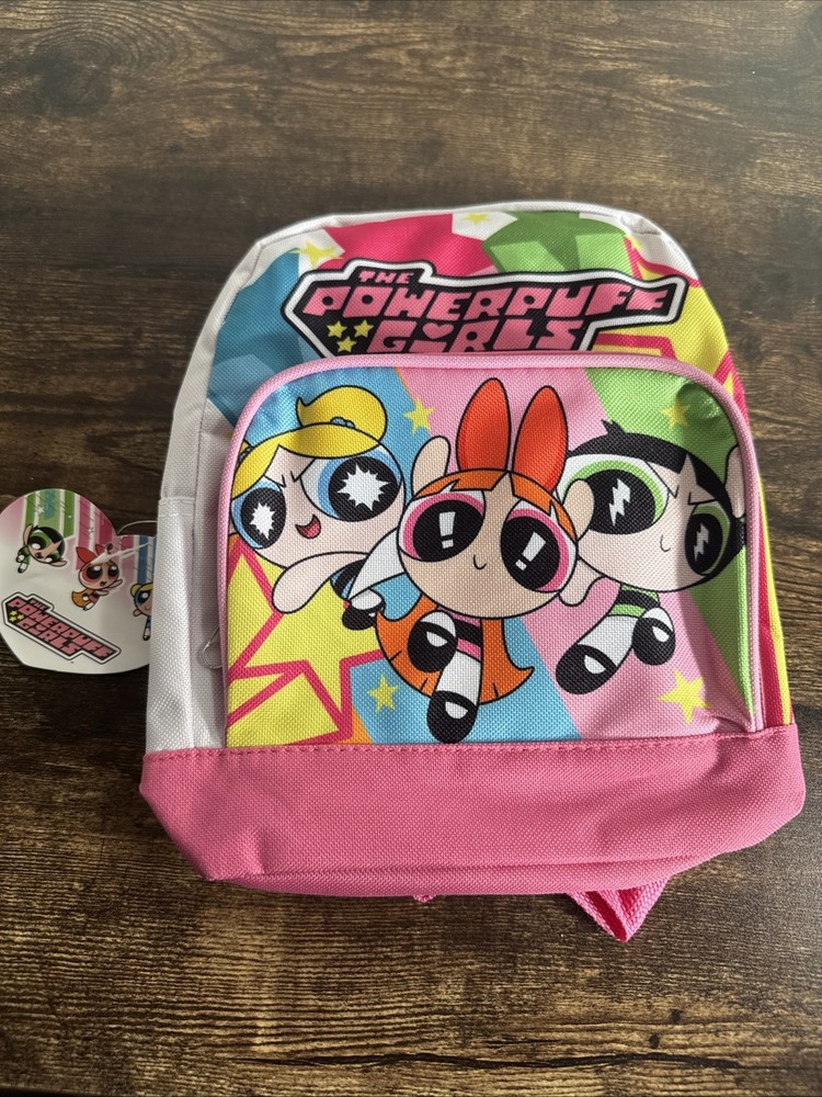 Powerpuff Girls Pink Mini Backpack Blossom Bubbles Buttercup Cartoon Network