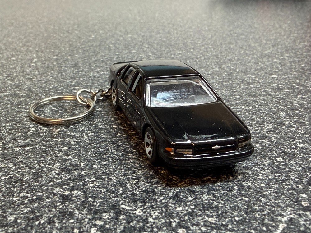 1996 Chevy Impala SS Keychain Black Matchbox Hot Wheels