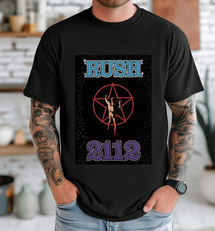 Rush 2112 T-Shirt, Rock Band Logo, Gift for him