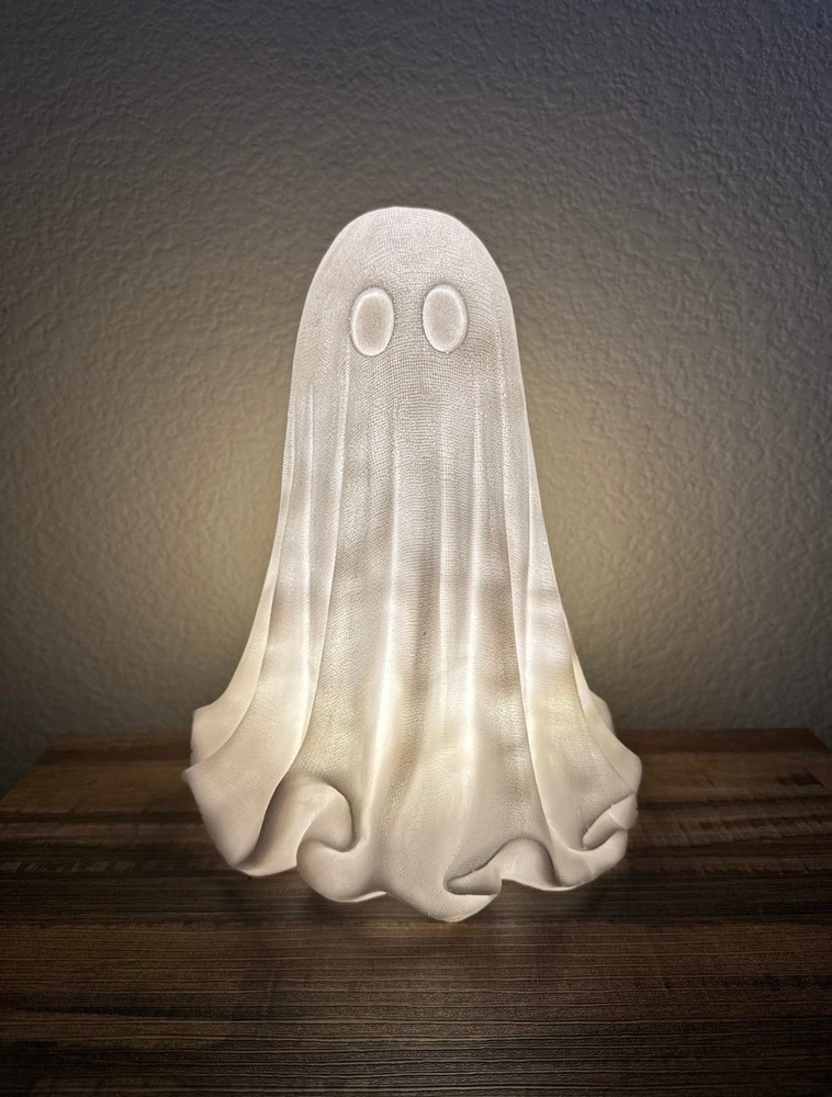 Martha Stewart White Cheesecloth Ghost Halloween Light-Up Tabletop Decor 10