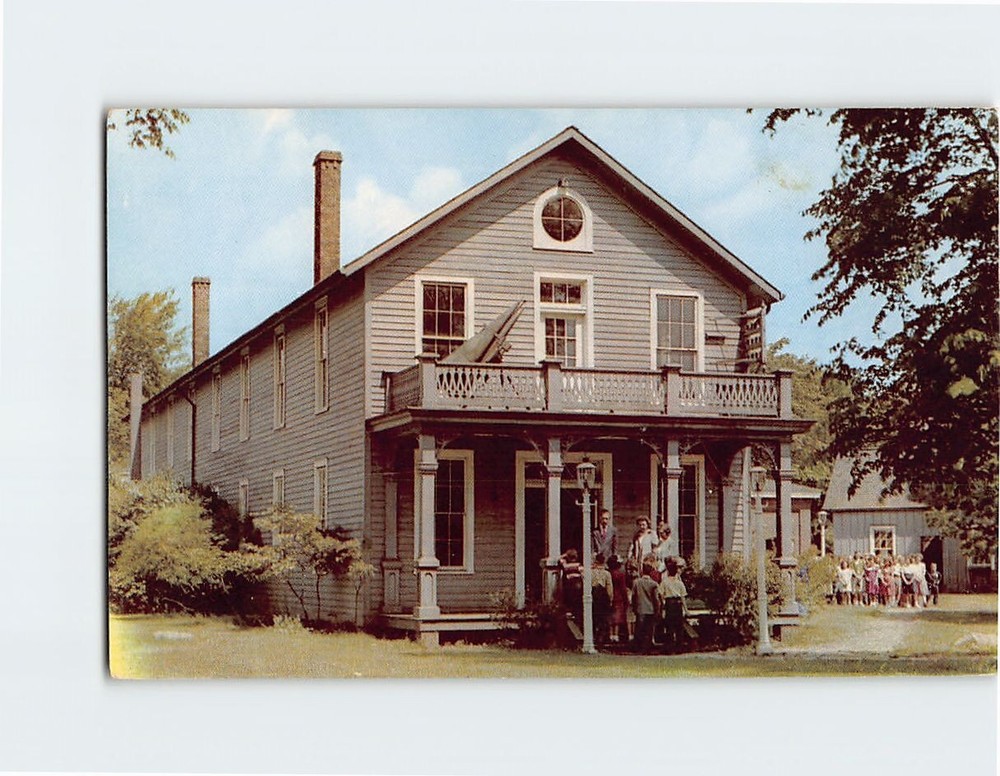 Postcard Menlo Park Greenfield Village Dearborn Michigan USA