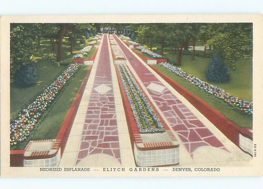 Linen GARDEN SCENE Denver Colorado CO m/09 AF6832