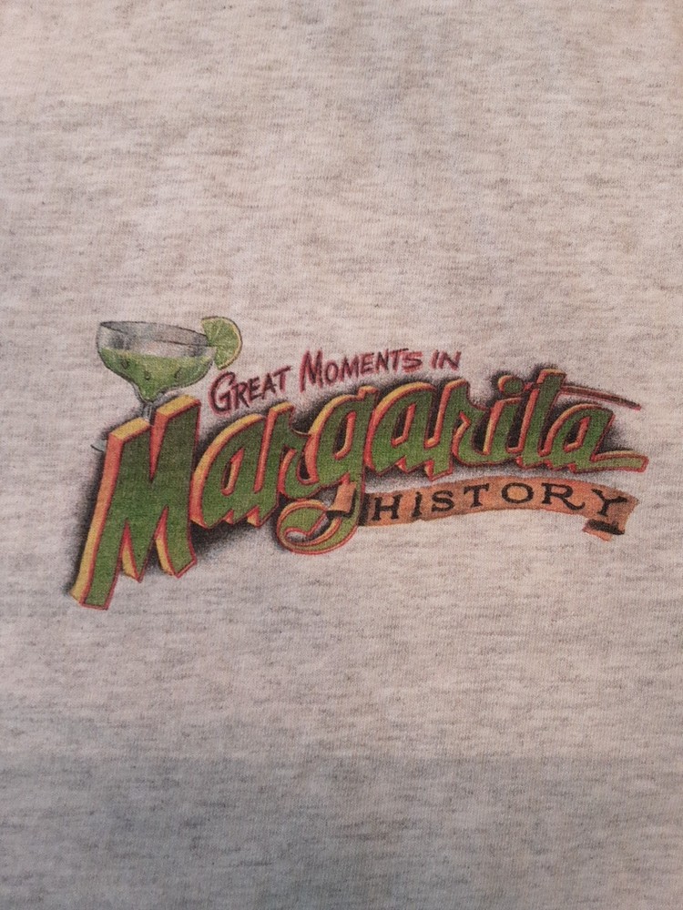 Jimmy Buffett Margaritaville, T Shirt, XXL Great Moments In Margarita History