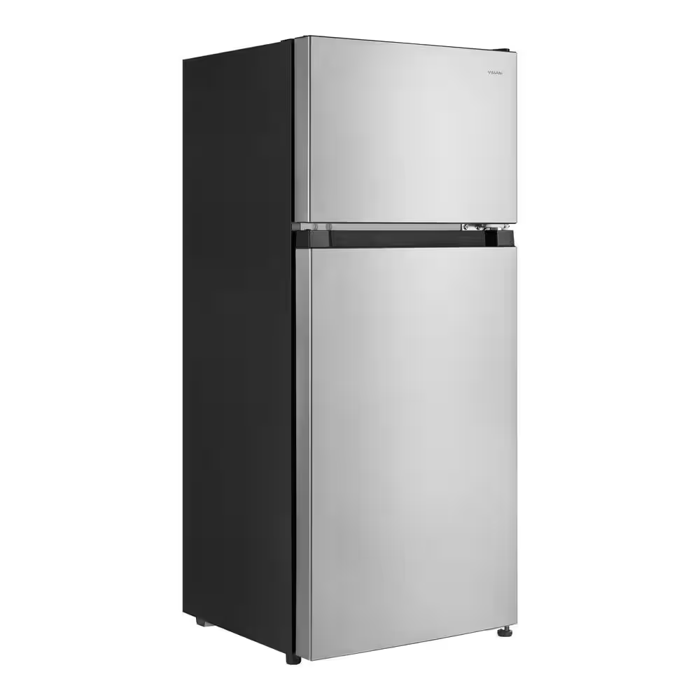 4.5Cu-ft 2 Door Mini Refrigerator In Platinum Stainless Steel With Freezer