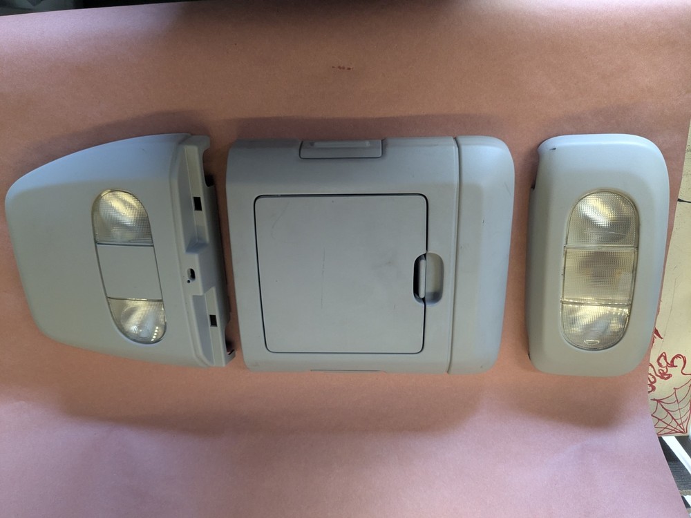 04 05 06 07 08 FORD F150 Overhead Roof Console for Crew Cab 3 Pieces Light Gray