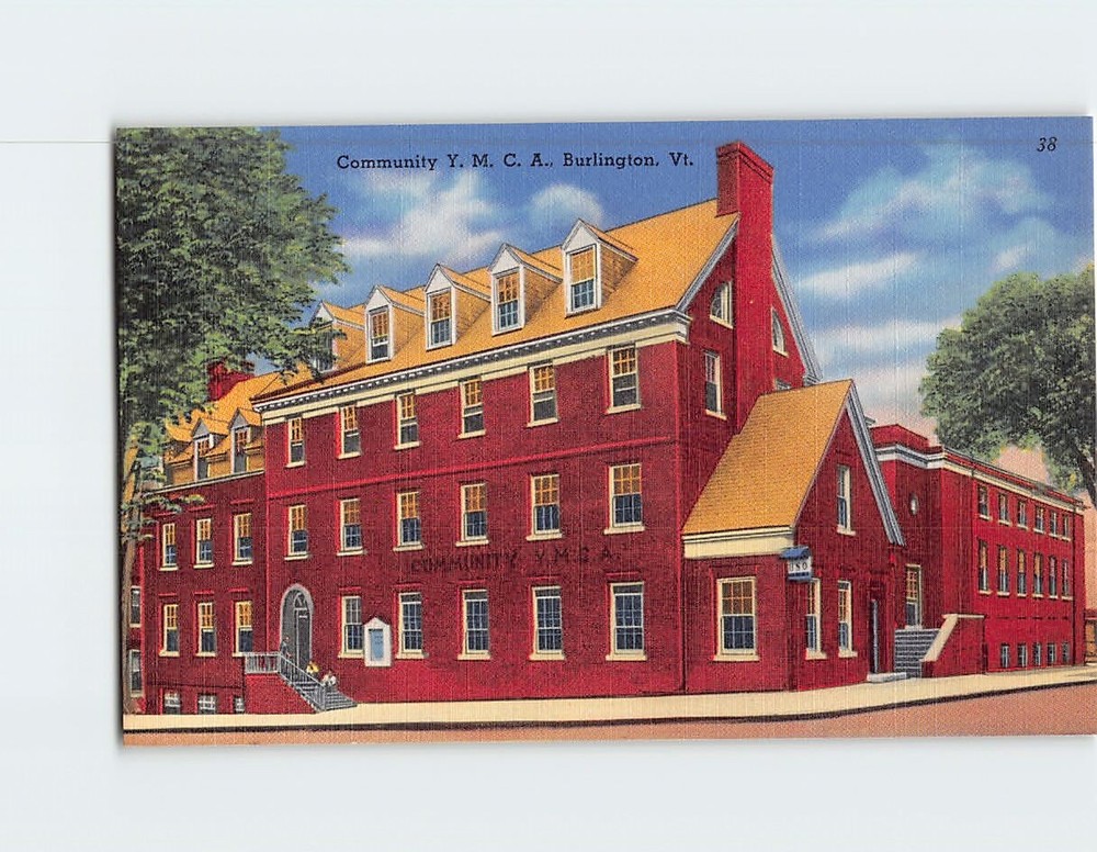 Postcard Community YMCA Burlington Vermont USA