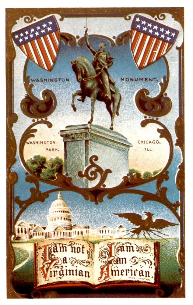 Washington Park Monument, Chicago, IL Postcard