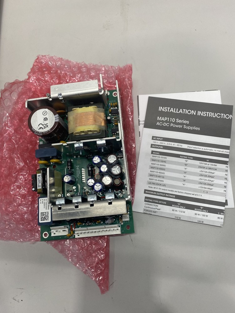 Bel MAP110 Series AC-DC Power Supplies MAP110-4004G