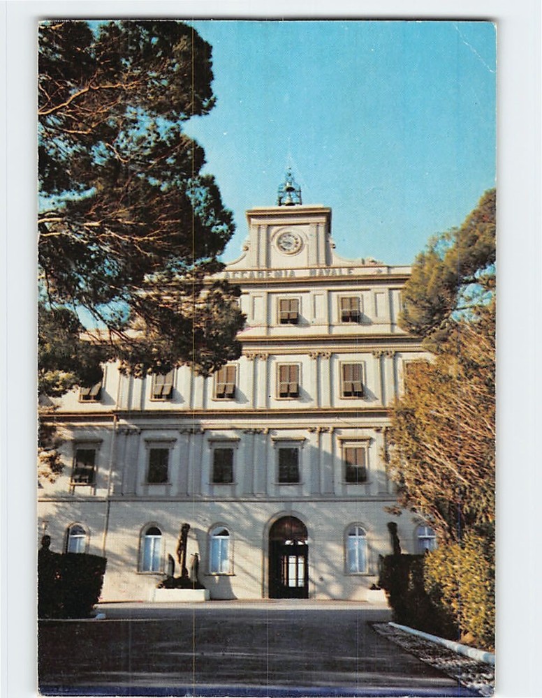 Postcard Italian Naval Academy (Accademia Navale) in Livorno Italy