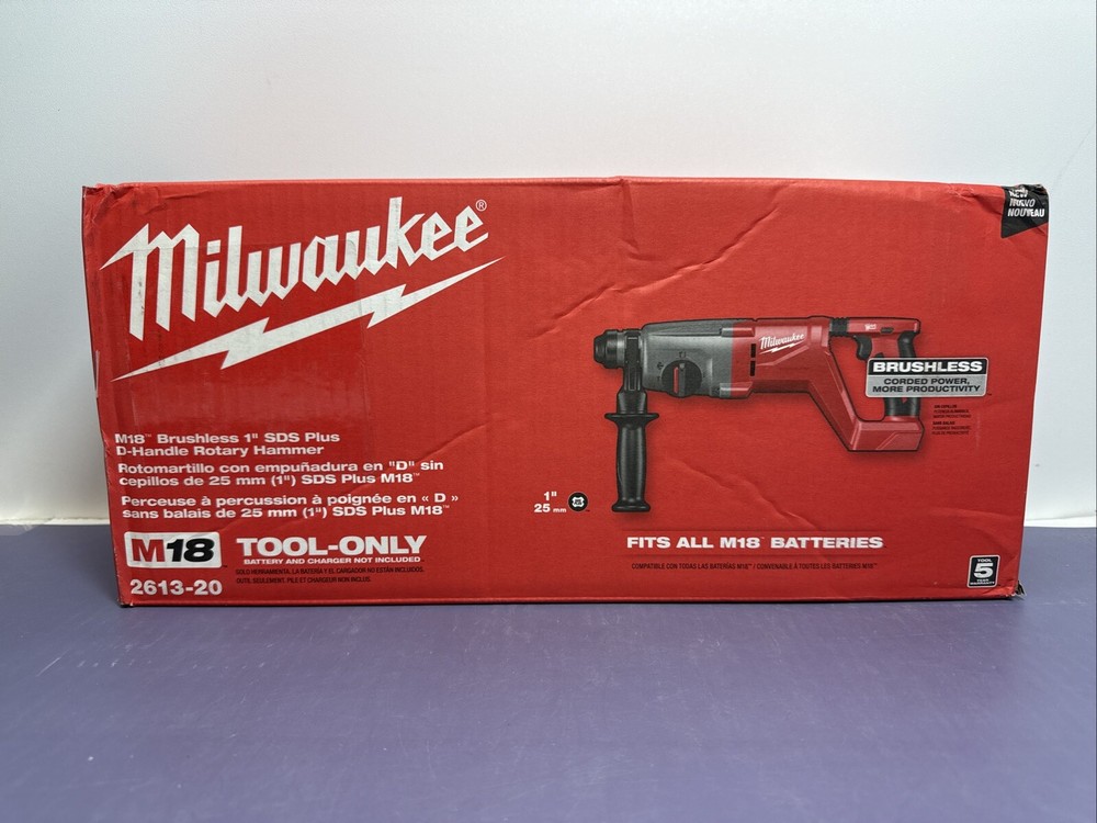Milwaukee M18 18V Brushless 1 Inch Rotary Hammer 2613-20 Tool Only