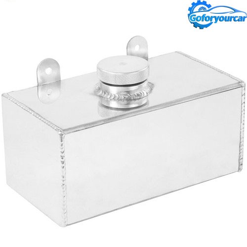 2L Aluminum Windshield Wiper Washer Fluid Bottle Overflow Reservoir Water Tank