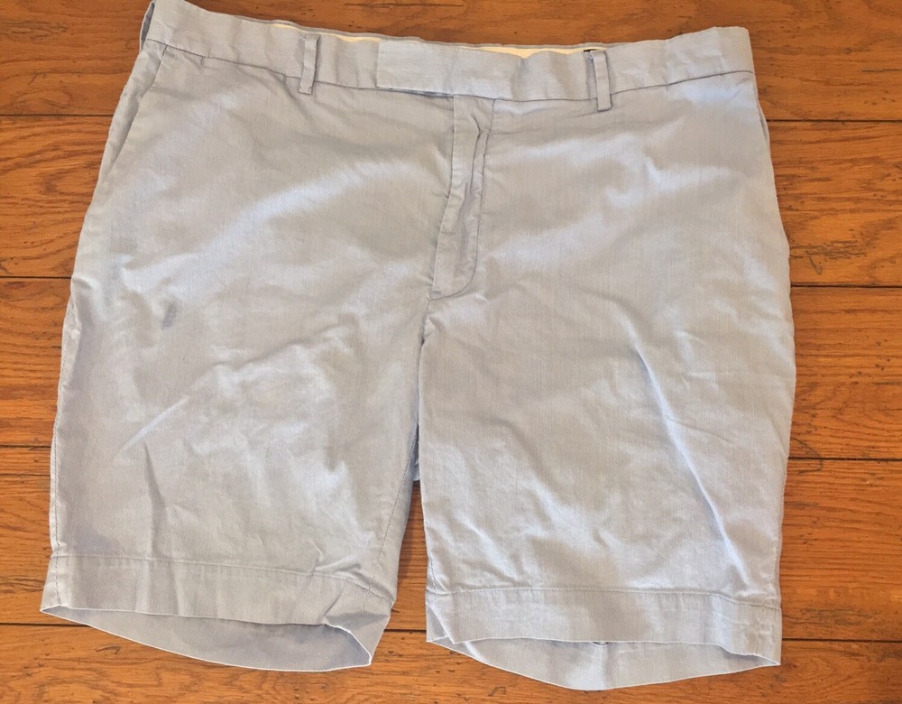 Polo by Ralph Lauren Men's Size 40 Blue Micro-Stripe Shorts Small Flaw (79)