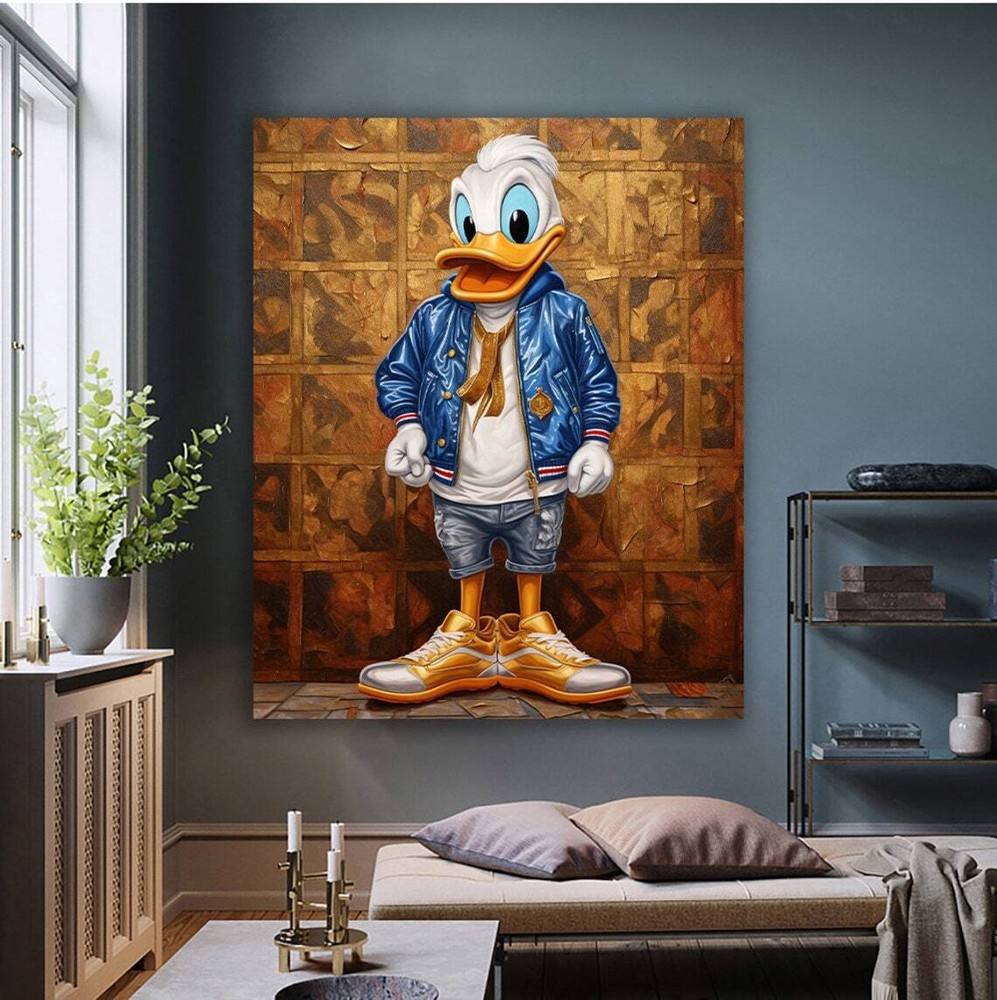 Donald Duck Wall Art Canvas Unframed Print Art