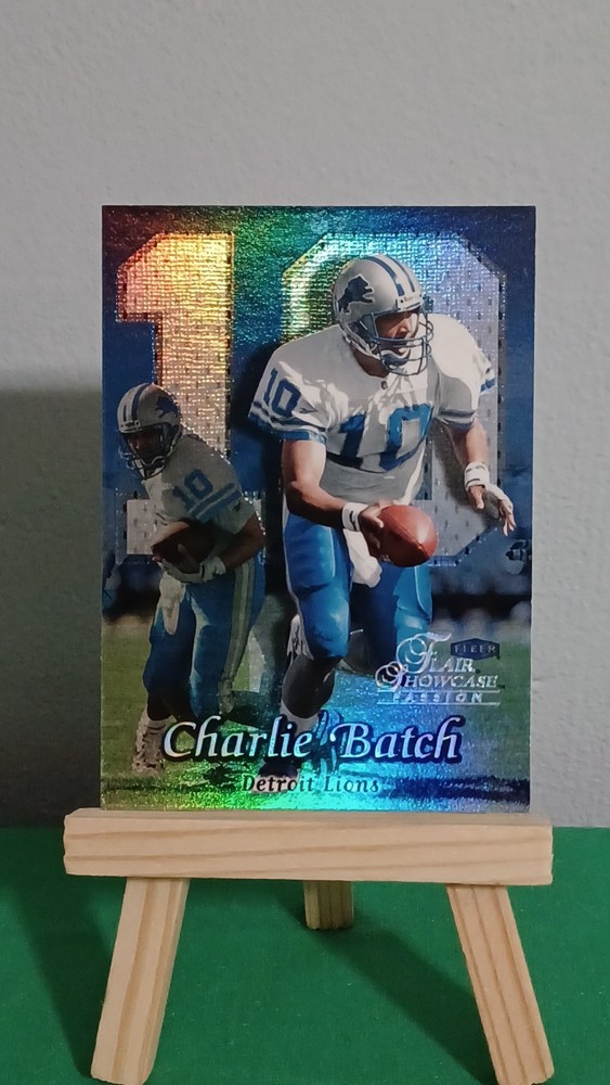 1999 Fleer Flair Showcase Passion Row 2 #36 Charlie Batch Detroit Lions Football