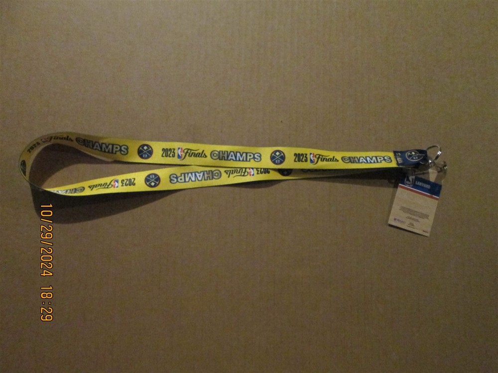 NBA Denver Nuggets Vintage 2023 Finals Champs Team Logo Basketball Lanyard