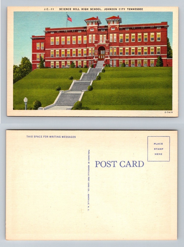 Johnson City, TN-Tennessee, Science Hill High School Building Vintage Postcard