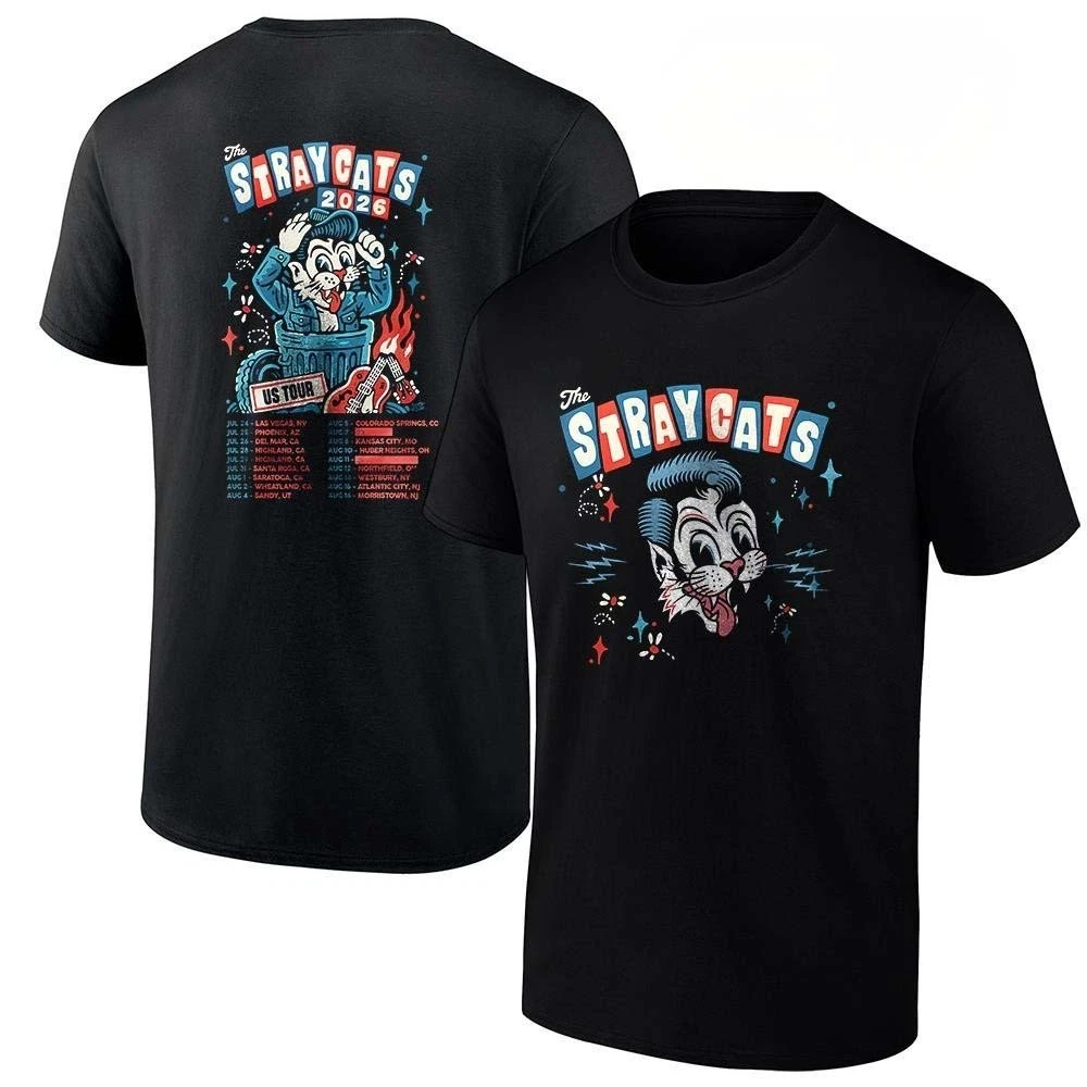 THE STRAY CATS Return To The Road For 2026 Cross Country Summer Tour T shirt