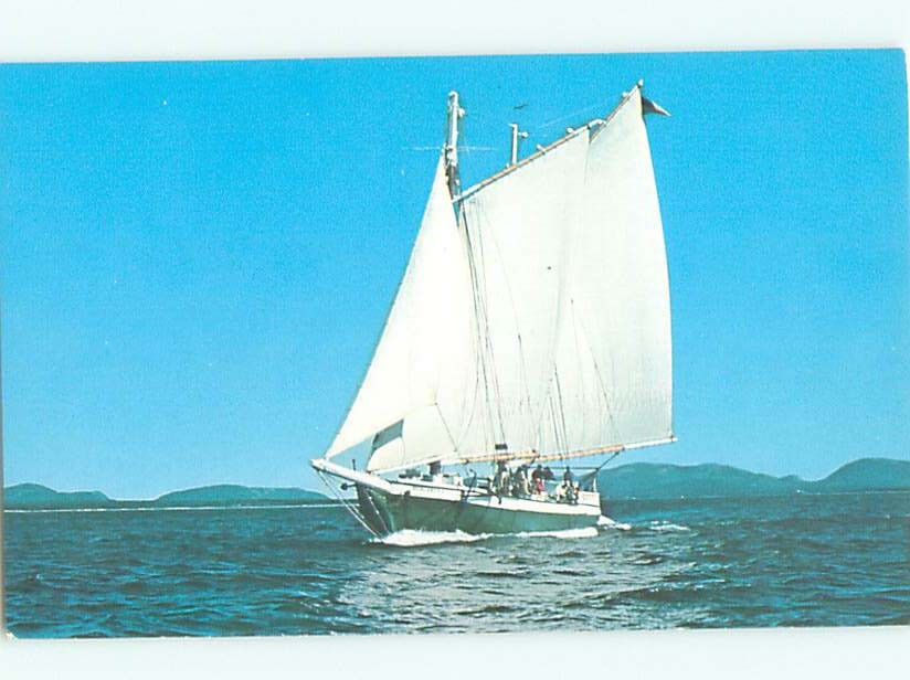 Pre-1980 BOAT SCENE Camden - Near Belfast & Rockport & Rockland Maine ME AF4084