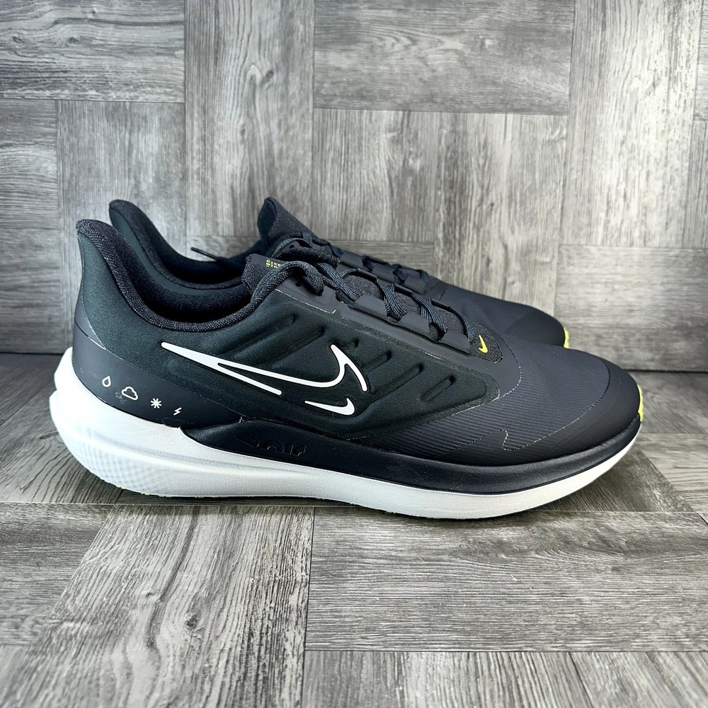 Nike Winflo 9 Shield Men 13 Black Running Shoes DM1106-001