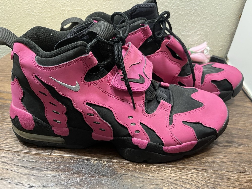 Air DT Max 96 Nike Sneakers Mens Sz 13 Vivid Pink Black Deion Sanders Shoes RARE