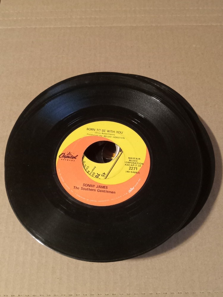 Sonny James Born To Be With You / In Waikiki 45 RPM Rare