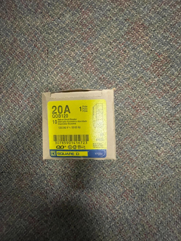 Square D QOB120 20 A Miniature Circuit Breaker