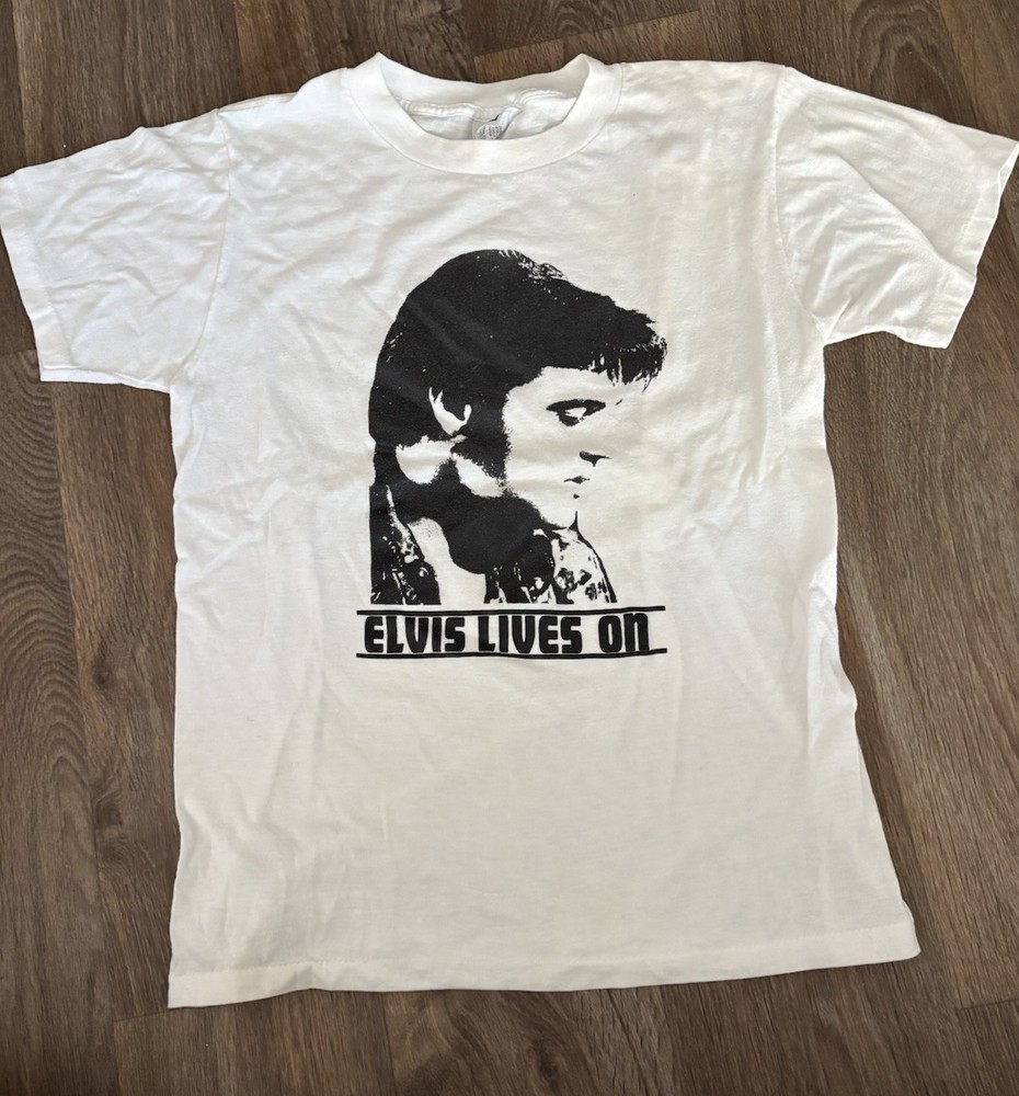 Vintage Elvis Presley Enterprises face t-shirt size Large 80s single stitch