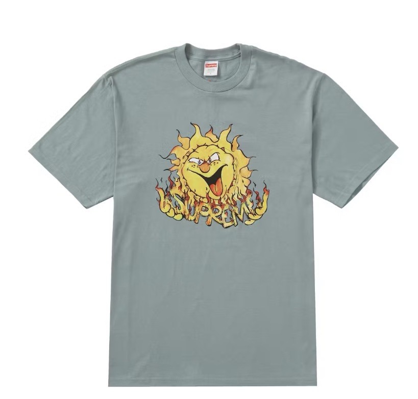 Supreme Sun Tee T-Shirt Size Medium Dark Sage FW20 Brand New 2020 DS Authentic
