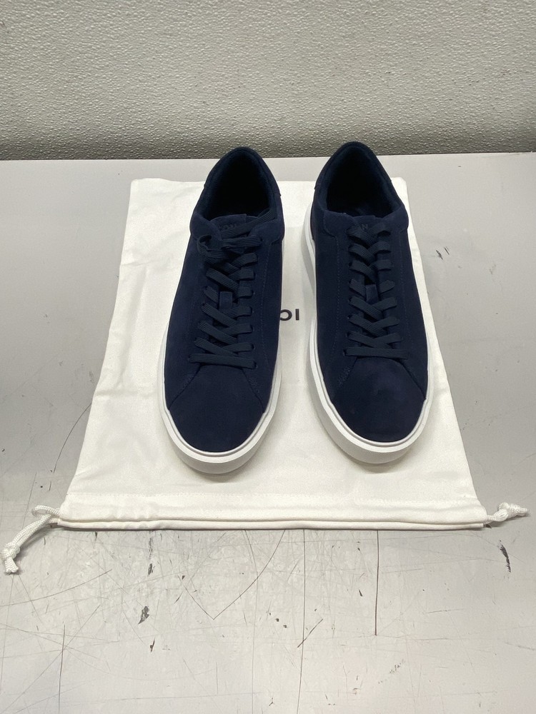 Icon Men's 11 The Classic Suede Trainer Sneaker Navy Blue