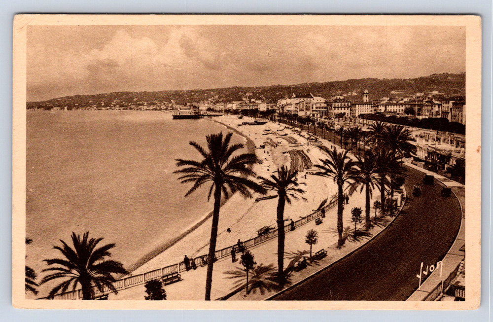 Vintage Postcard Nice Alpes Maritimes La Baie des Anges