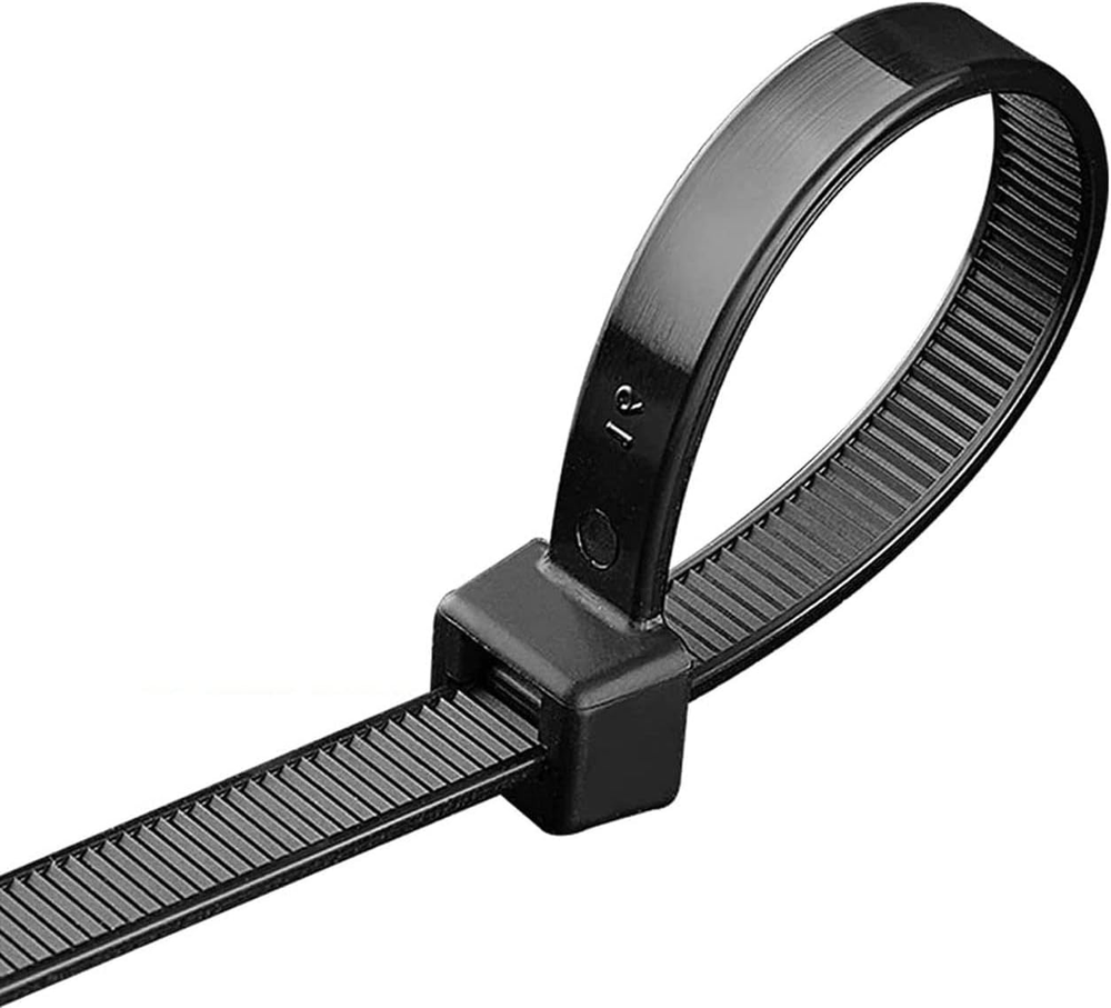 48-Inch Heavy Duty Extra Long Black Zip Ties for Outdoor Use 250 lb Capacity