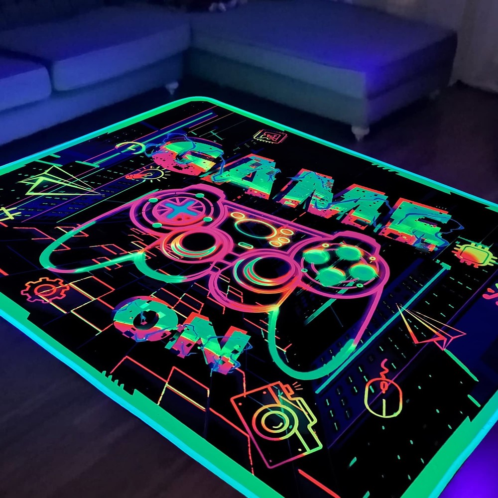 Gaming Area Rug for Bedroom Gamer Rug for Boys Room Decor Video Game Printed ...