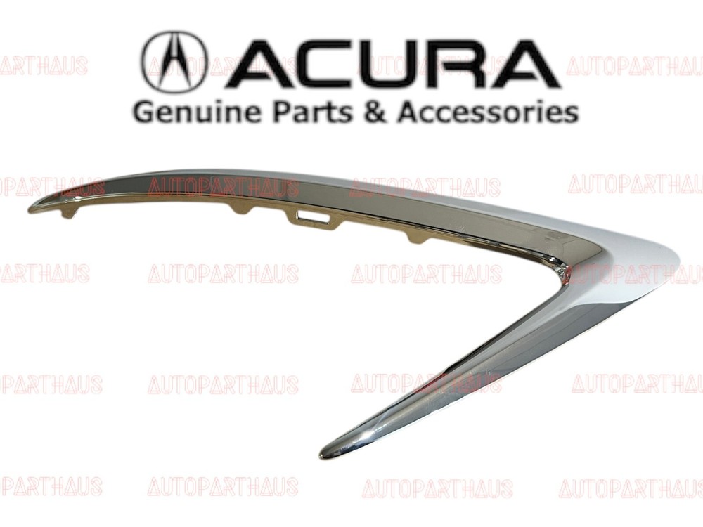 19 - 22 ACURA ILX PASSENGER BUMPER FOG LIGHT GRILL GRILLE MOLDING TRIM CHROME