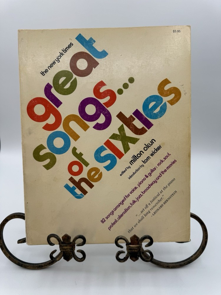 Great Songs of the Sixties Songbook PVG 328p Beatles Dylan VTG 1972