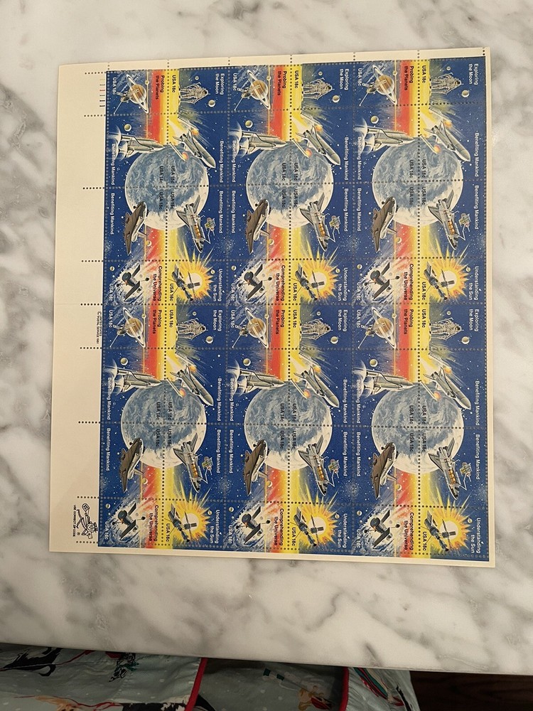 U.S. Exploring The Moon ; Full  Sheet 48  18c Stamps #1981 Mint NH Free Shipping