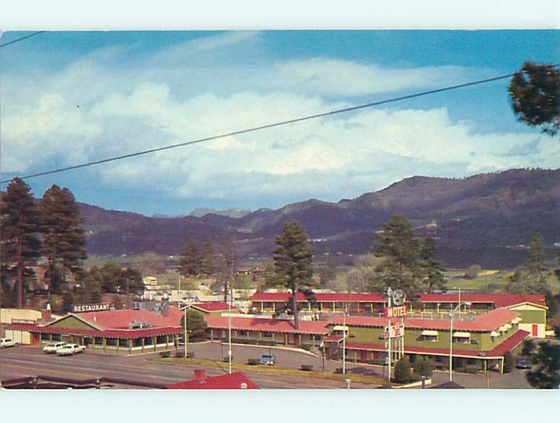 Unused Pre-1980 OLD CARS & SILVER SPUR MOTEL & RESTAURANT North Durango CO u4851