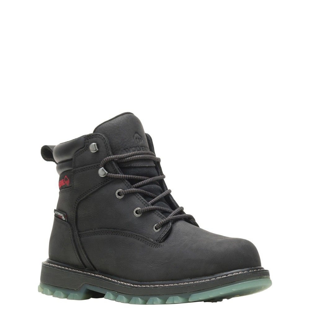 Wolverine Floorhand LX 6 Inch Waterproof Black Work Boots for Men Size 13