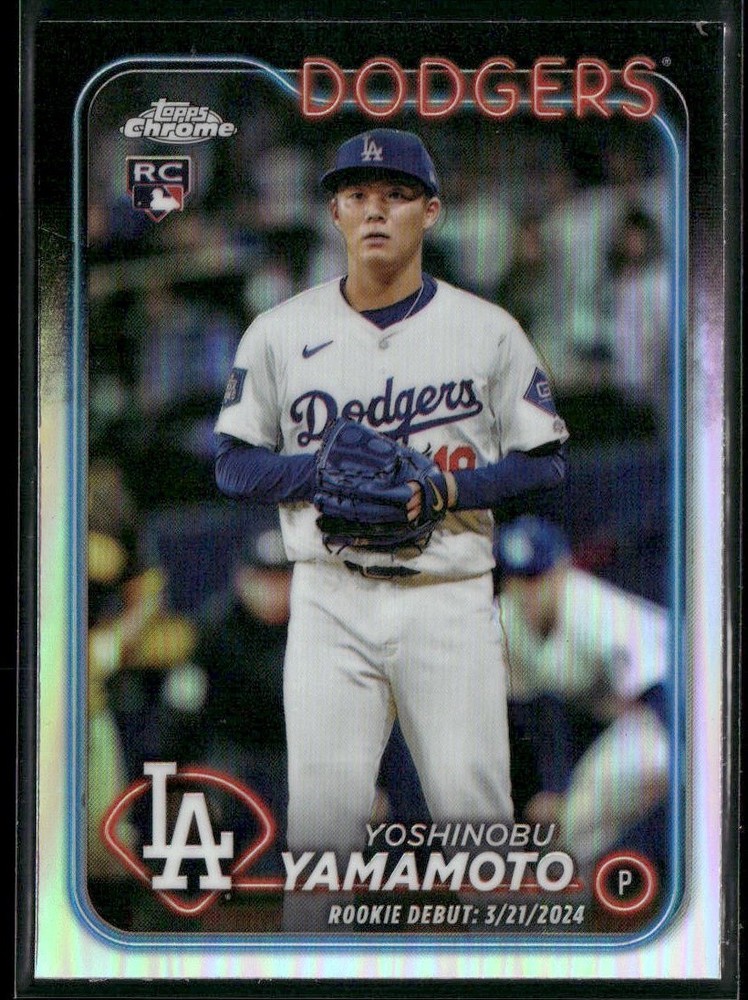 2024 Topps Chrome Update #USC108 Yoshinobu Yamamoto Prism Refractors