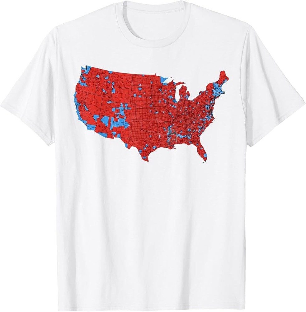 Accurate Map of 2024 Election Results T-Shirt-image
