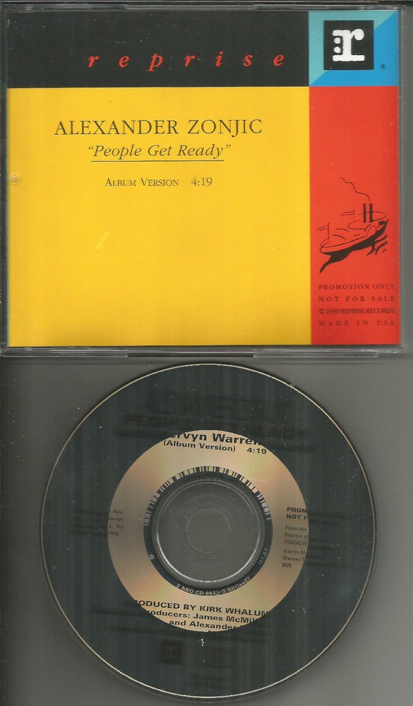 ALEXANDER ZONJIC People Get Ready CURTIS MAYFIELD Remake cover PROMO CD single