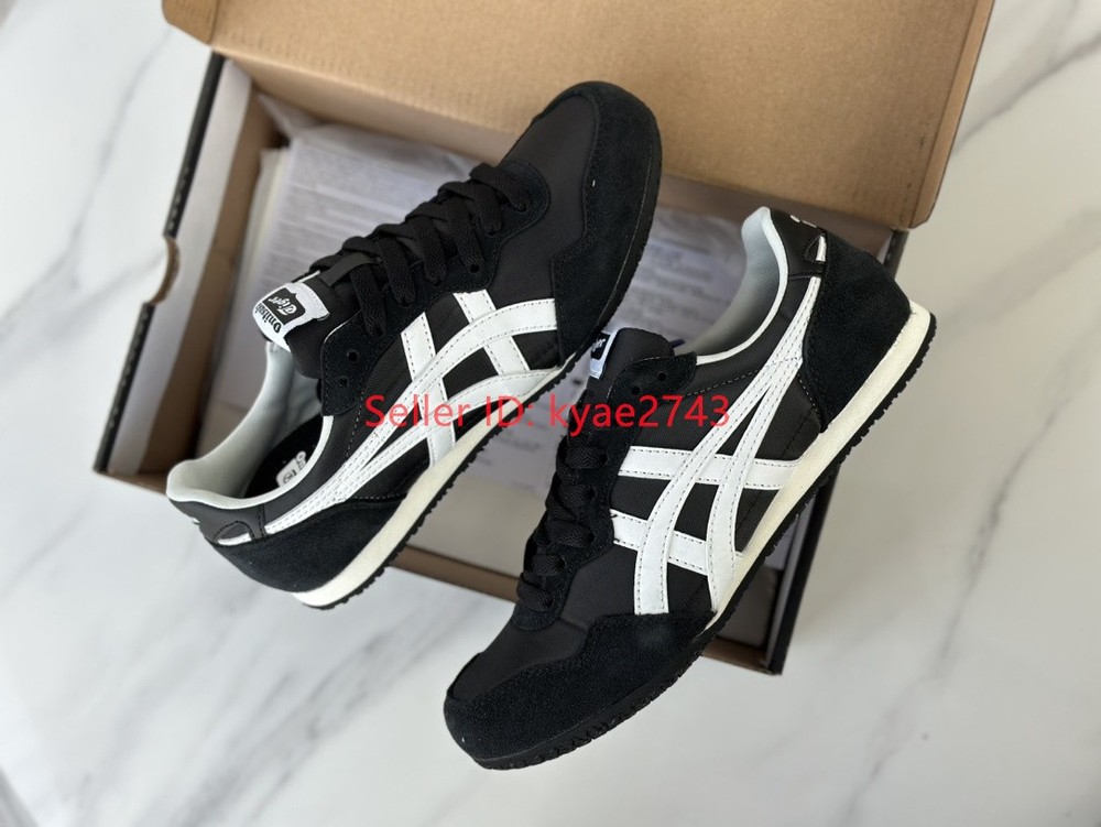 Retro Onitsuka Tiger SERRANO Mens Womens Sneakers Black/White 1183B400-001