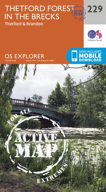 Thetford Forest in the Brecks Map  Weatherproof  Thetford   by Ordnance Survey